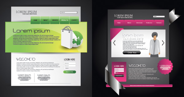 網(wǎng)站模板設(shè)計(jì)與平面廣告 素材中國(guó)的視覺美學(xué)融合